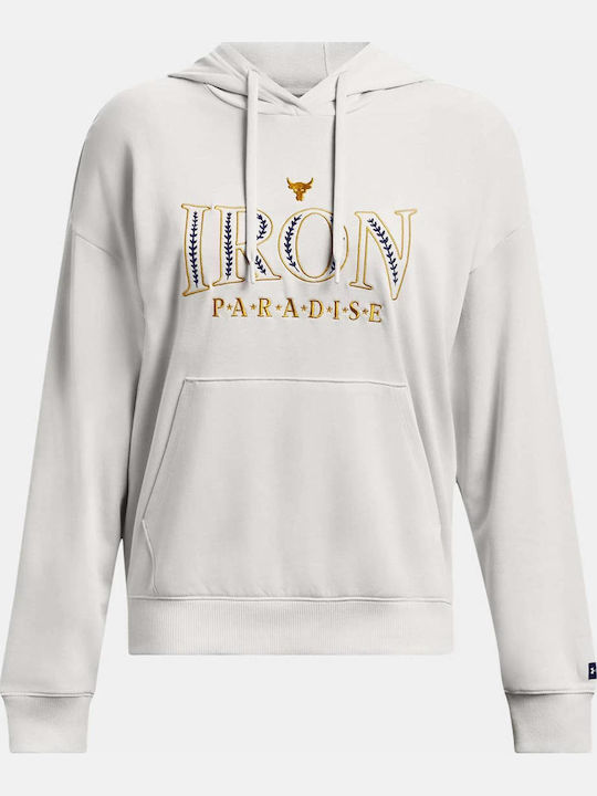 Project Rock Damen Sweatshirt Kapuzen Weiß