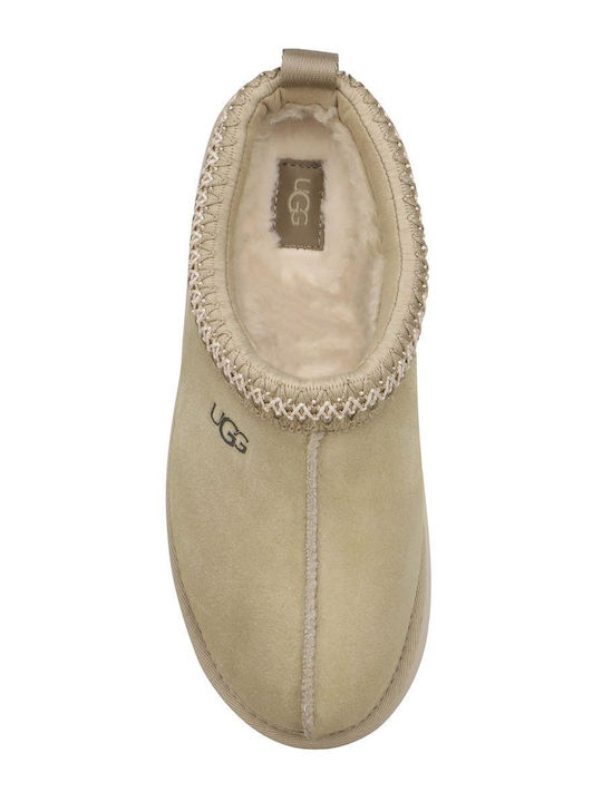 Tazz Slipper Leather Winter Women's Slippers Gray