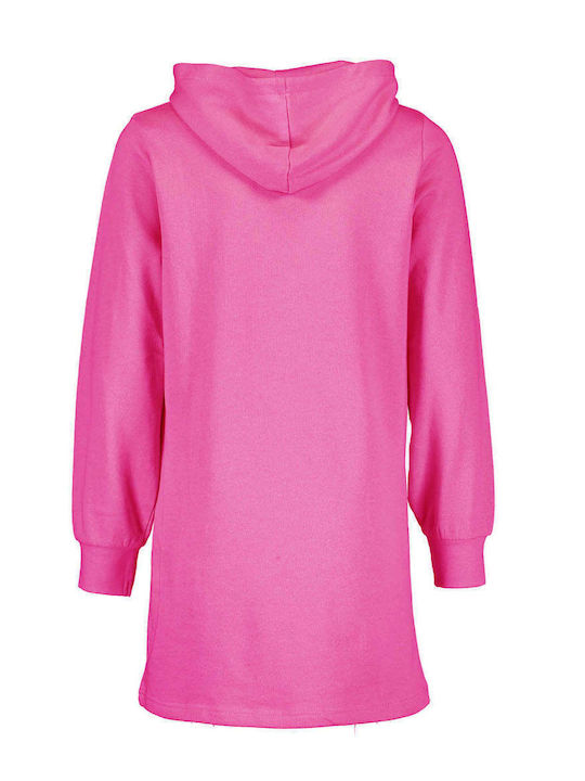 Blue Seven Sweatshirt Kids Dress Long Sleeve Fuchsia