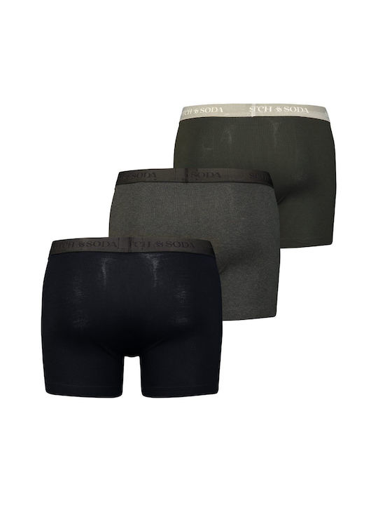 Base Herringbone Ανδρικά Μποξεράκια Πολύχρωμα 3Pack