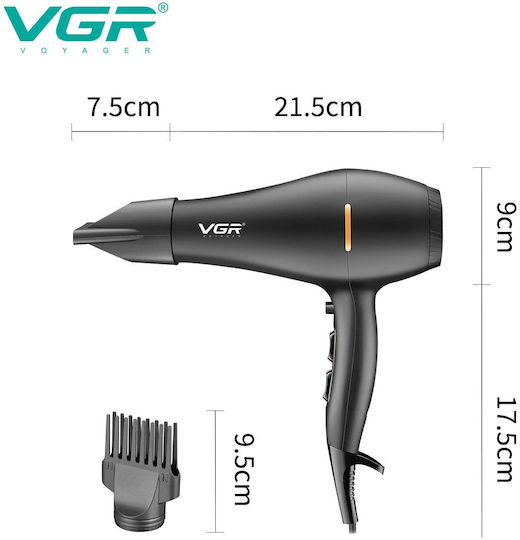 VGR Ionic Professionell Haartrockner 2200W