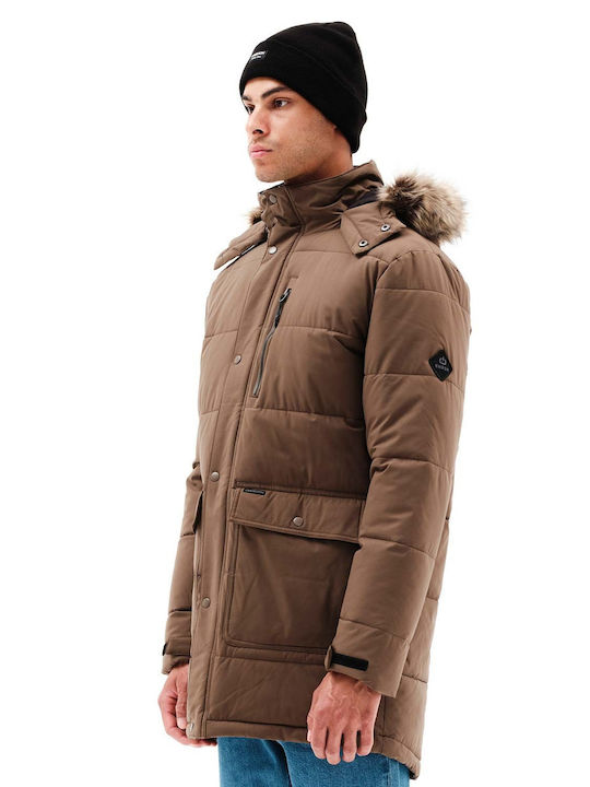 Winter Jacke Puffer Braun
