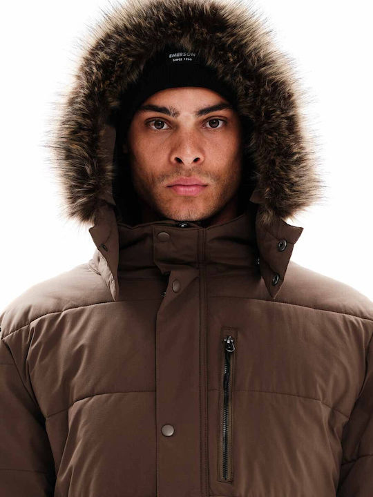 Winter Jacke Puffer Braun
