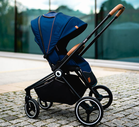 Lionelo Mika Reglabil 2 în 1 Cărucior pentru copii Potrivit pentru Nou-născut Albastru marin 11.5kg