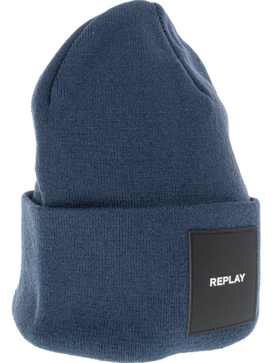 Beanie Γυναικείος Σκούφος Πλεκτός σε Μπλε χρώμα