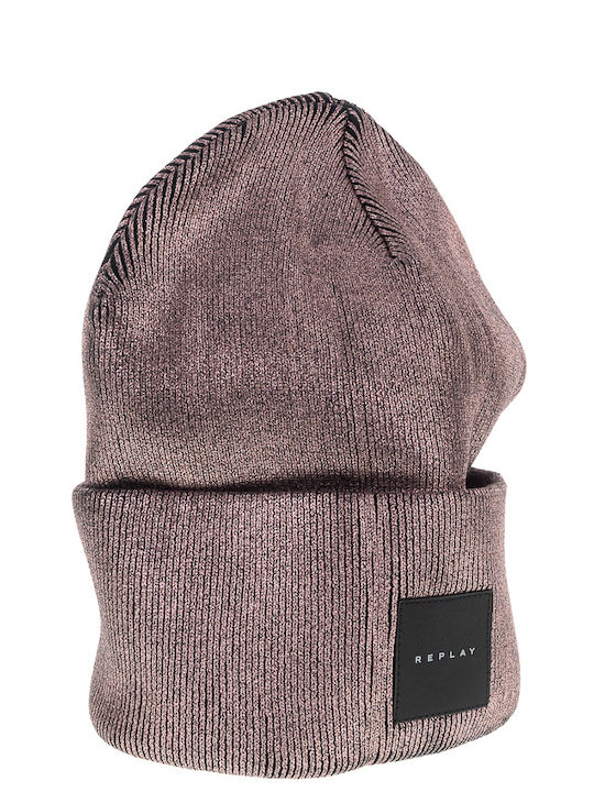 Beanie Γυναικείος Σκούφος Πλεκτός σε Ροζ χρώμα