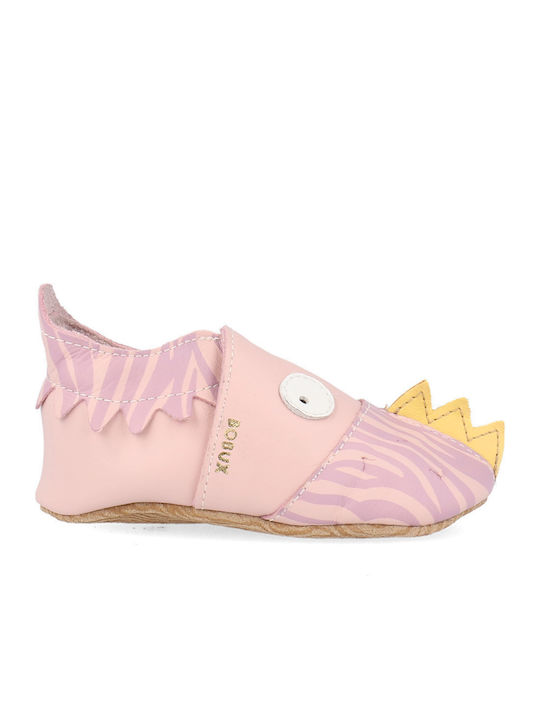 Bobux Papuci pentru bebeluși Roz Soft Sole