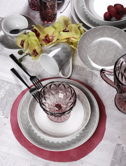 Cryspo Trio Plaza Porcelain Dinnerware Set
