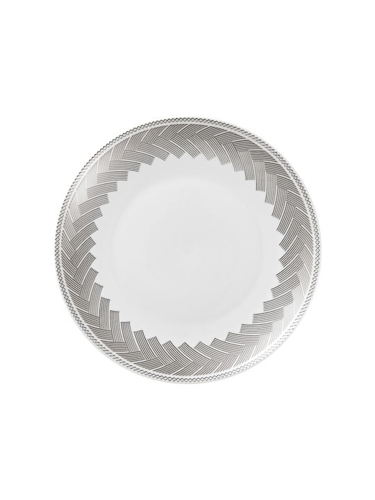 Cryspo Trio Plaza Gray Porcelain Dinnerware Set 20pcs