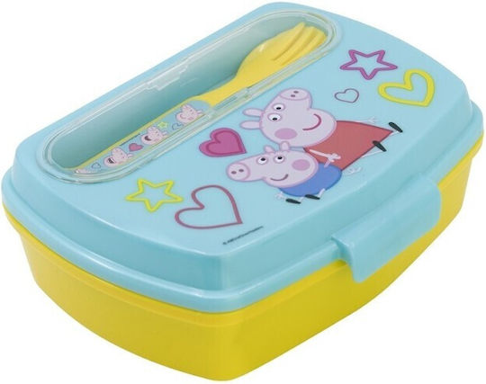 Stor Plastic Kids' Lunch Set Peppa Pig Multicolour