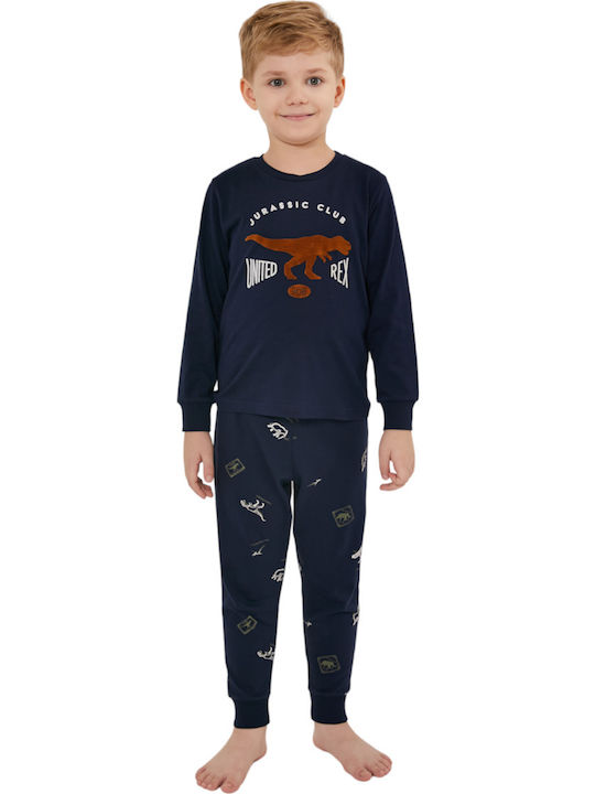 Roly Poly Kinder Schlafanzug Winterlich Marineblau