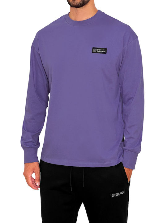 3Guys Men's Long Sleeve Blouse Purple