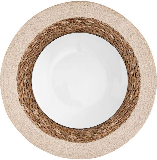 Butlers Σουπλά Στρογγυλό Ψάθινο Λευκό 38cm Butlers Σουπλά Στρογγυλό Ψάθινο Λευκό 38cm