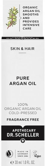 Dr. Scheller Pure Argan Oil Cold Pressed Λάδι Μαλλιών 30ml