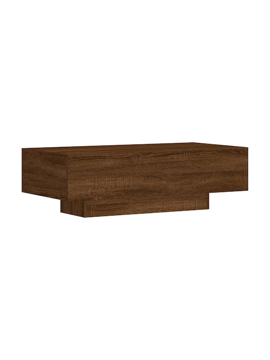 Rectangular Wooden Coffee Table Walnut L100xW49.5xH31cm