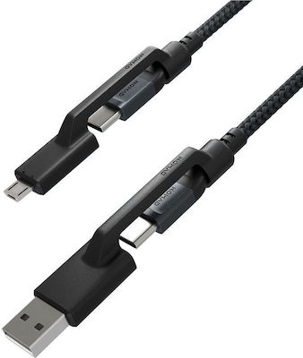 Nomad Kevlar Braided USB to Type-C / micro USB 1.5m Cable (NM0191C090)