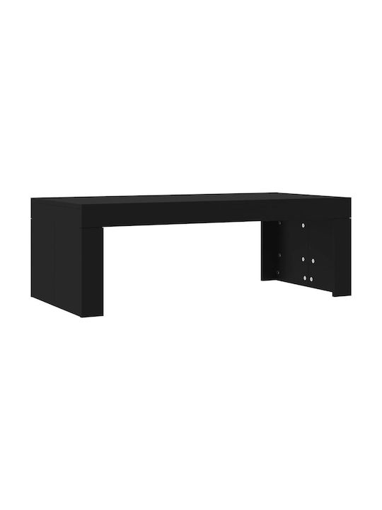 Rectangular Coffee Table Wooden Black L102xW50xH36cm.