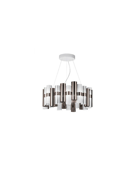 Slamp La Lollo L Pewter Pendant Light LED Suspension Silver