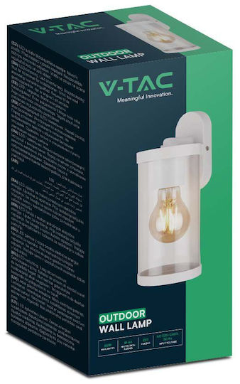 V-TAC Wall-Mounted Outdoor Lantern E27 IP44 9.3x11.6x23.4εκ.