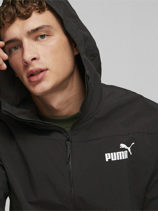 Winter Jacket Windproof Black