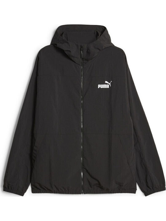 Winter Jacket Windproof Black