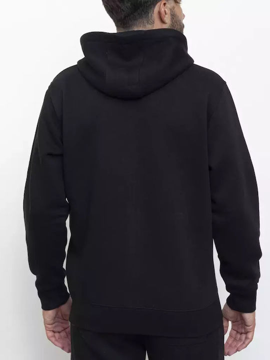 Russell Athletic Through Men's Sweatshirt with Hood Black