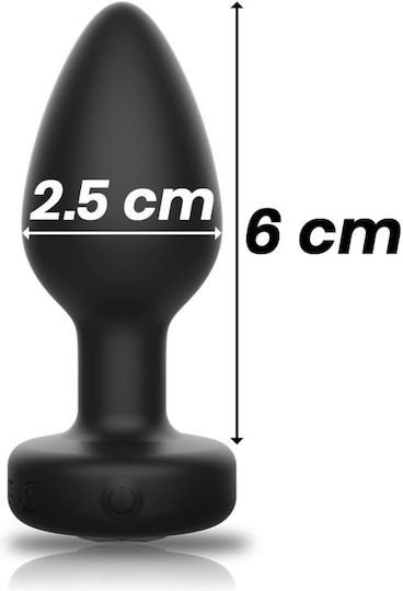 Ibiza Anal Plug mit kabelloser Funktion und Vibration Klein Schwarz