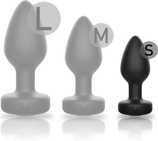 Ibiza Anal Plug mit kabelloser Funktion und Vibration Klein Schwarz