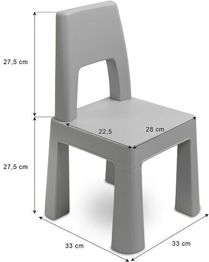 1011 Kids Table and Chairs Set made of Plastic Mint Toyz