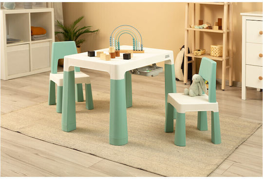 1011 Kids Table and Chairs Set made of Plastic Mint Toyz
