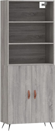 Ντουλάπι Σαλονιού από Μοριοσανίδα Sonoma 69.5x34x180cm