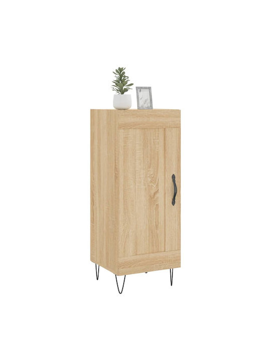 Hanging Living Room Cabinet Made of Beige Particle Board 34.5x34x90cm