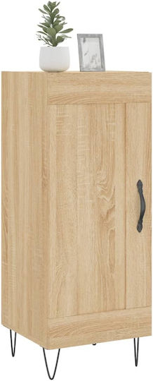 Hanging Living Room Cabinet Made of Beige Particle Board 34.5x34x90cm