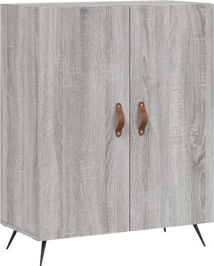 Wohnzimmer Nischenschrank aus Spanplatte Grau 69.5x34x180cm