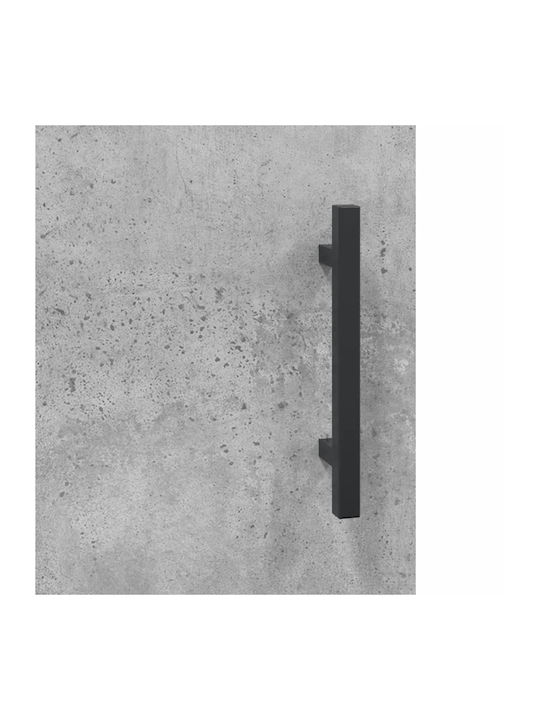 Bufet cu Oglindă Gri 90x34x80cm