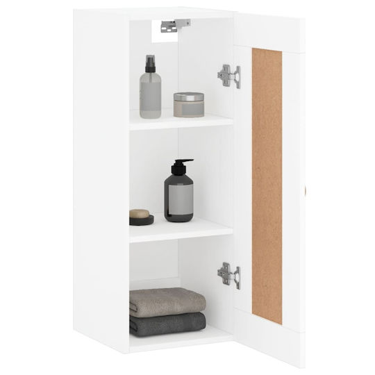 vidaXL Bathroom Cabinet L34.5xW34xH90cm White