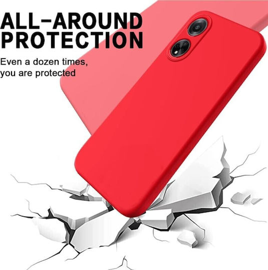 Pure Color Back Cover Σιλικόνης Κόκκινο (Oppo A98)