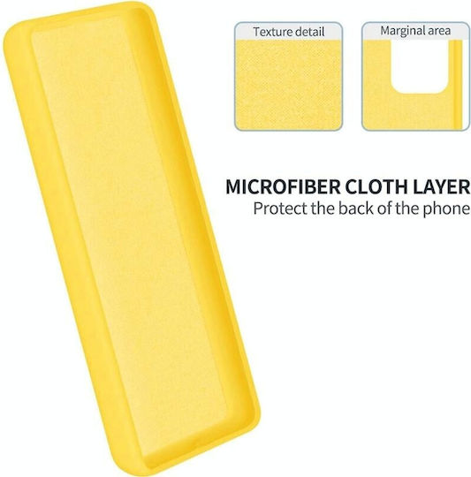 Pure Color Back Cover Σιλικόνης Κίτρινο (Oppo A98)