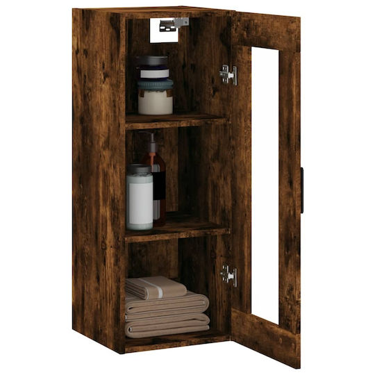 vidaXL Ντουλάπι Μπάνιου 34.5x34x90cm Δρυς