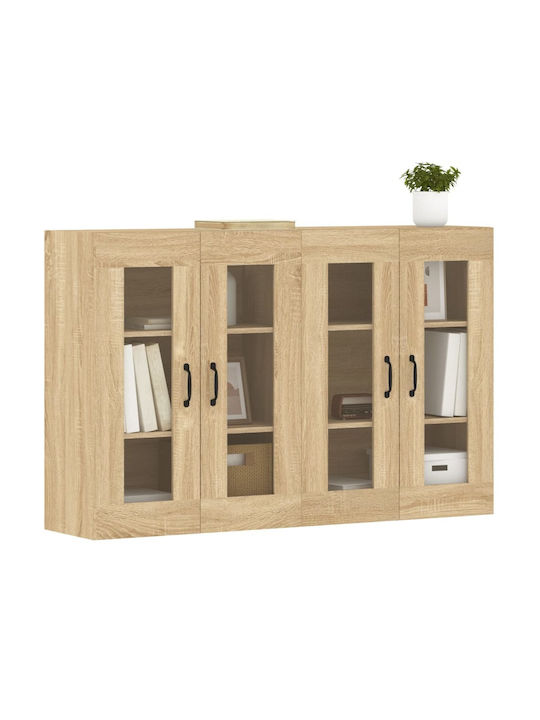 Sideboard Wooden Sonoma Oak 69.5x34x90cm