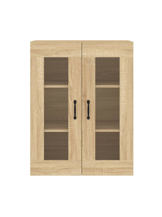 Sideboard Wooden Sonoma Oak 69.5x34x90cm
