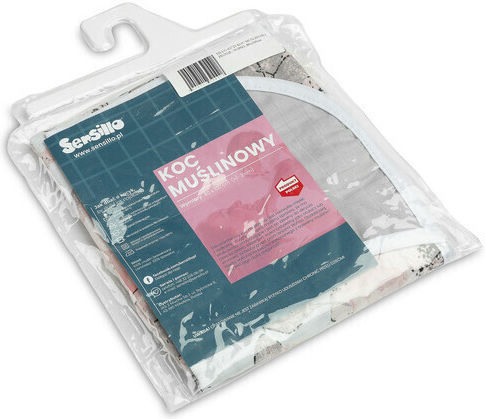 Sensillo Blanket Nursery Swaddling Blankets Cotton Gray 80x100cm