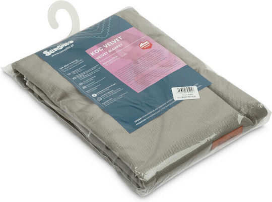 Sensillo Pătură Pepinieră Swaddling pături Catifea Gri 75x100cm