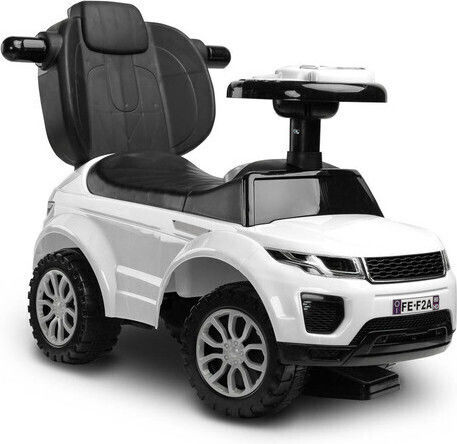 Toyz Sports Car Αυτοκινητάκι Ride On με Χειρολαβή για 12+ μηνών Λευκό