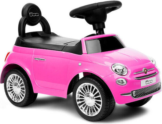 Toyz Fiat 500 Αυτοκινητάκι Ride On για 12+ μηνών Ροζ