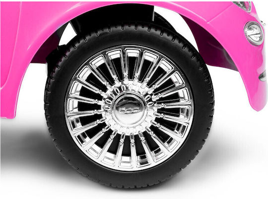 Toyz Fiat 500 Αυτοκινητάκι Ride On για 12+ μηνών Ροζ