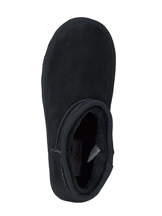 Leather Women's Ankle Boots Black