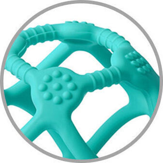 Babyono Ortho Teething Ring from Silicone for 0 Months+