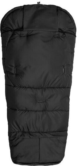 Sensillo Combi Universal Sac de picioare pentru cărucior Impermeabil Negru cu căptușeală Fleece