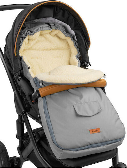 Sensillo Universal Stroller Footmuff Waterproof Gray 95x40cm